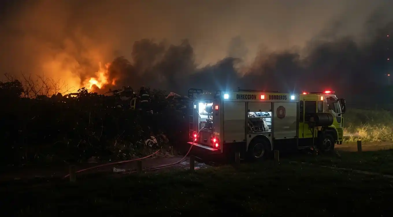 Pese a la magnitud del siniestro y las detonaciones generadas por la combustión de autopartes, no se registraron personas heridas ni víctimas.