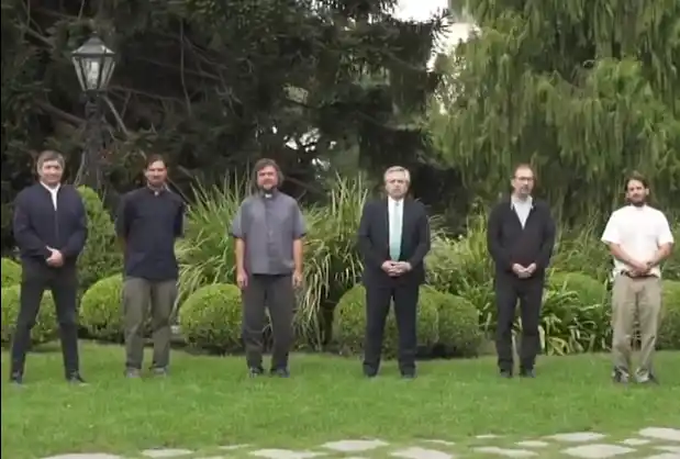 Video: Alberto Fernández agradeció a curas villeros por su trabajo en el marco de la cuarentena por coronavirus