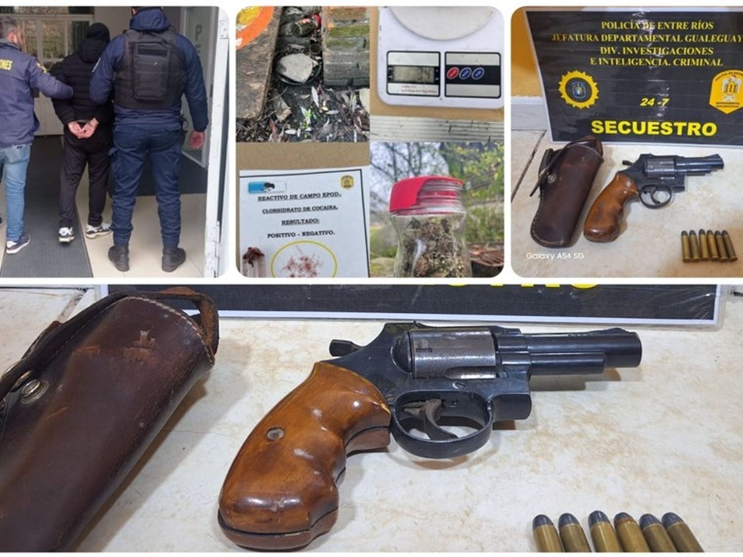 Un joven fue detenido en el Camino de la Península tras publicar un arma en redes sociales