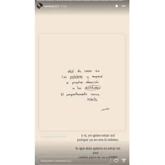 Tamara Báez no quiere volver  2