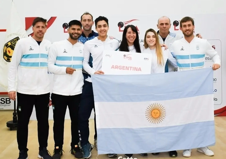 El equipo argentino que se encuentra en Lima.