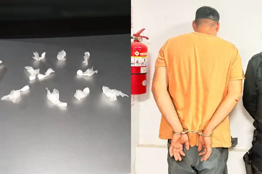 Detuvieron a un pasajero de remis con cocaína en Pueblo Esther.