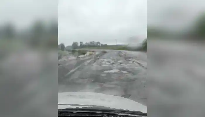 Así se encuentra la entrada a La Buena Moza