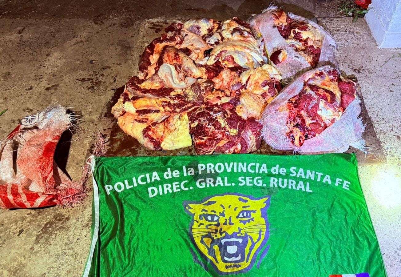 Los Pumas secuestraron 150 kilos de carne en mal estado y recuperaron un acoplado robado