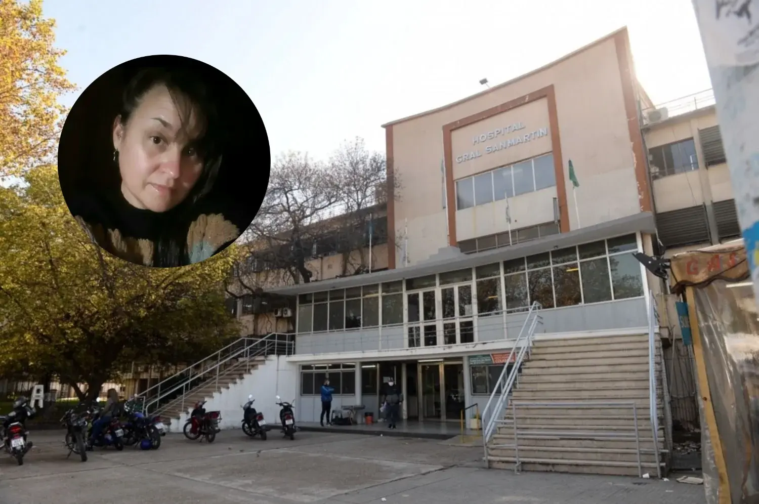 Karen Quintana permanece internada en el hospital San Martín de La Plata.