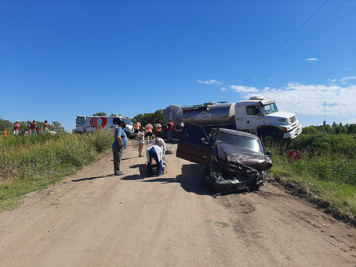 Un hombre resultó con lesiones en un accidente producido en cercanías de Seeber