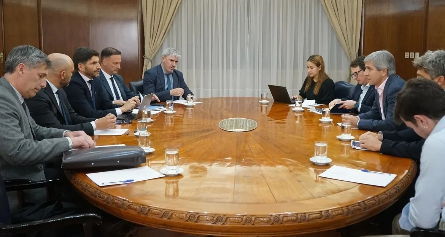 El encuentro se llevó a cabo este miércoles, en el Palacio de Hacienda, en Capital Federal. Foto: Prensa Gobierno