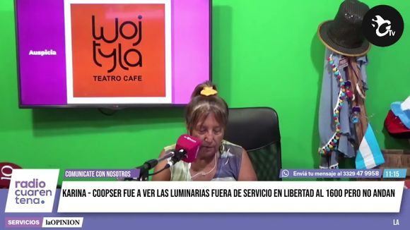 Oficina de quejas – Nuevo reclamo por la falta de luminarias