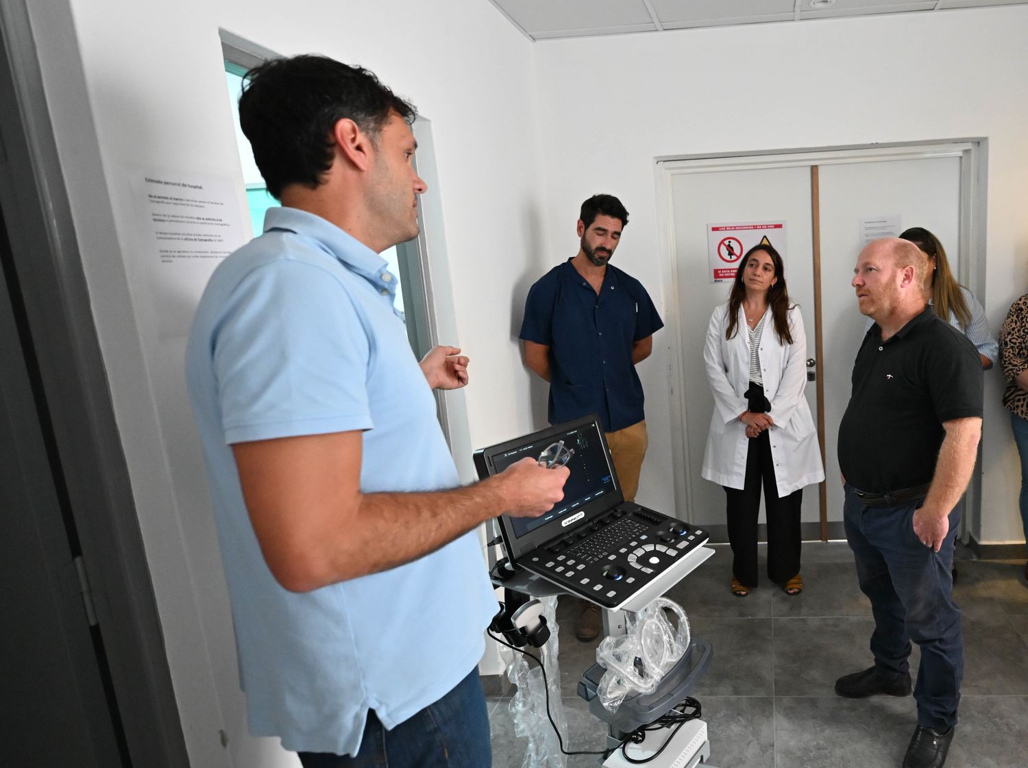 Nuevo ecógrafo portátil de última generación en el Hospital Municipal de Coronel Vidal