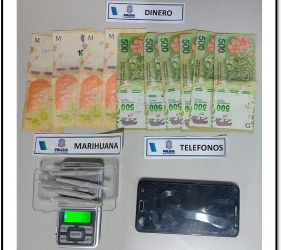 Le confiscaron 5 cigarrillos de marihuana a un hombre de 60 años