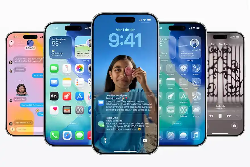 Ya está disponible iOS 26, que estrena la nueva interfaz Liquid Glass para el iPhone