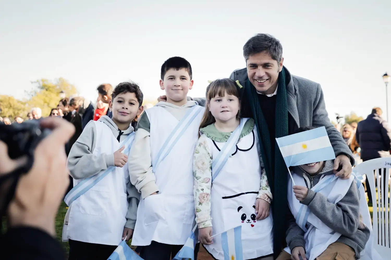 Kicillof en San Jorge, partido de Laprida