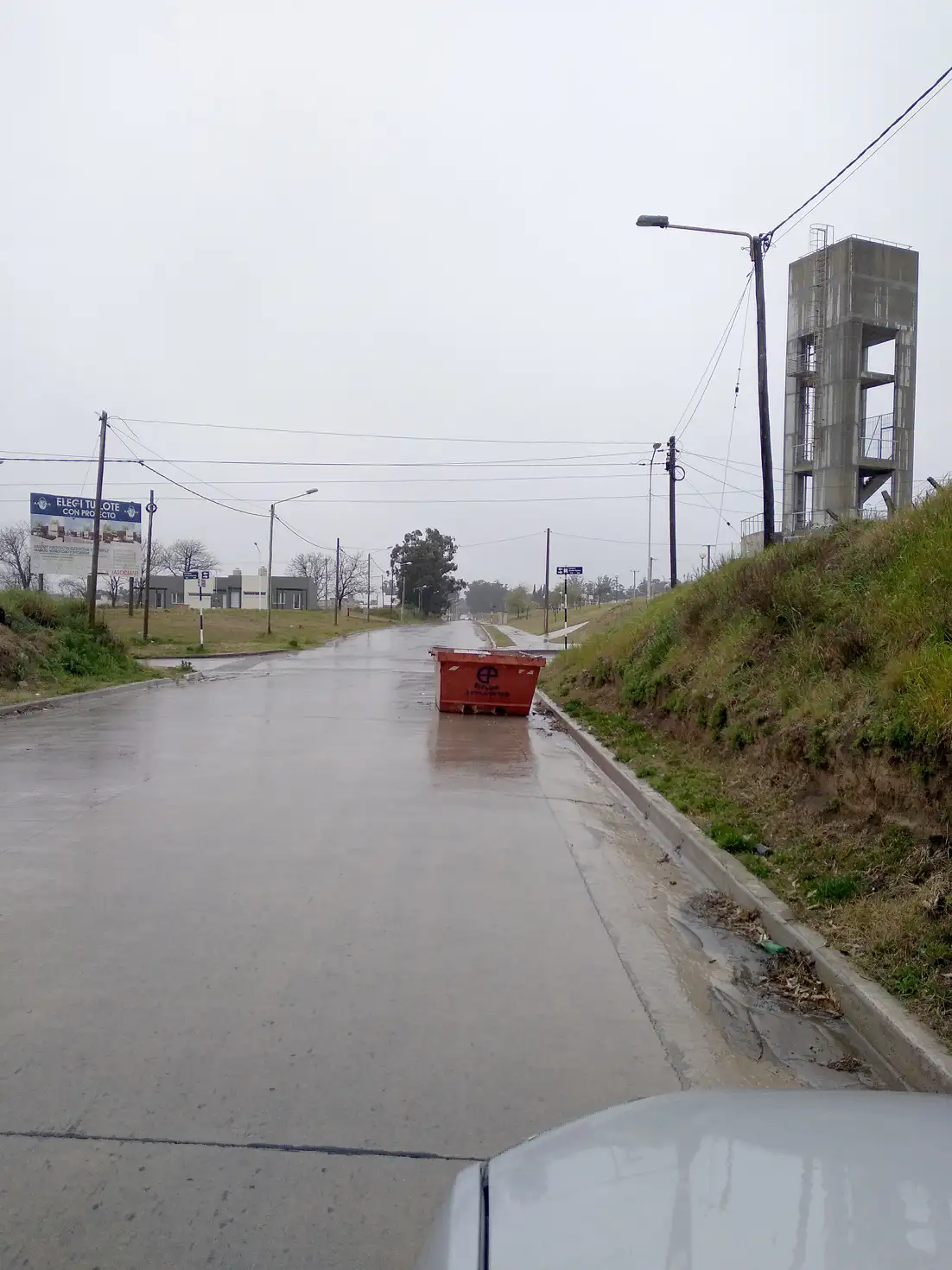 Contenedor mal ubicado