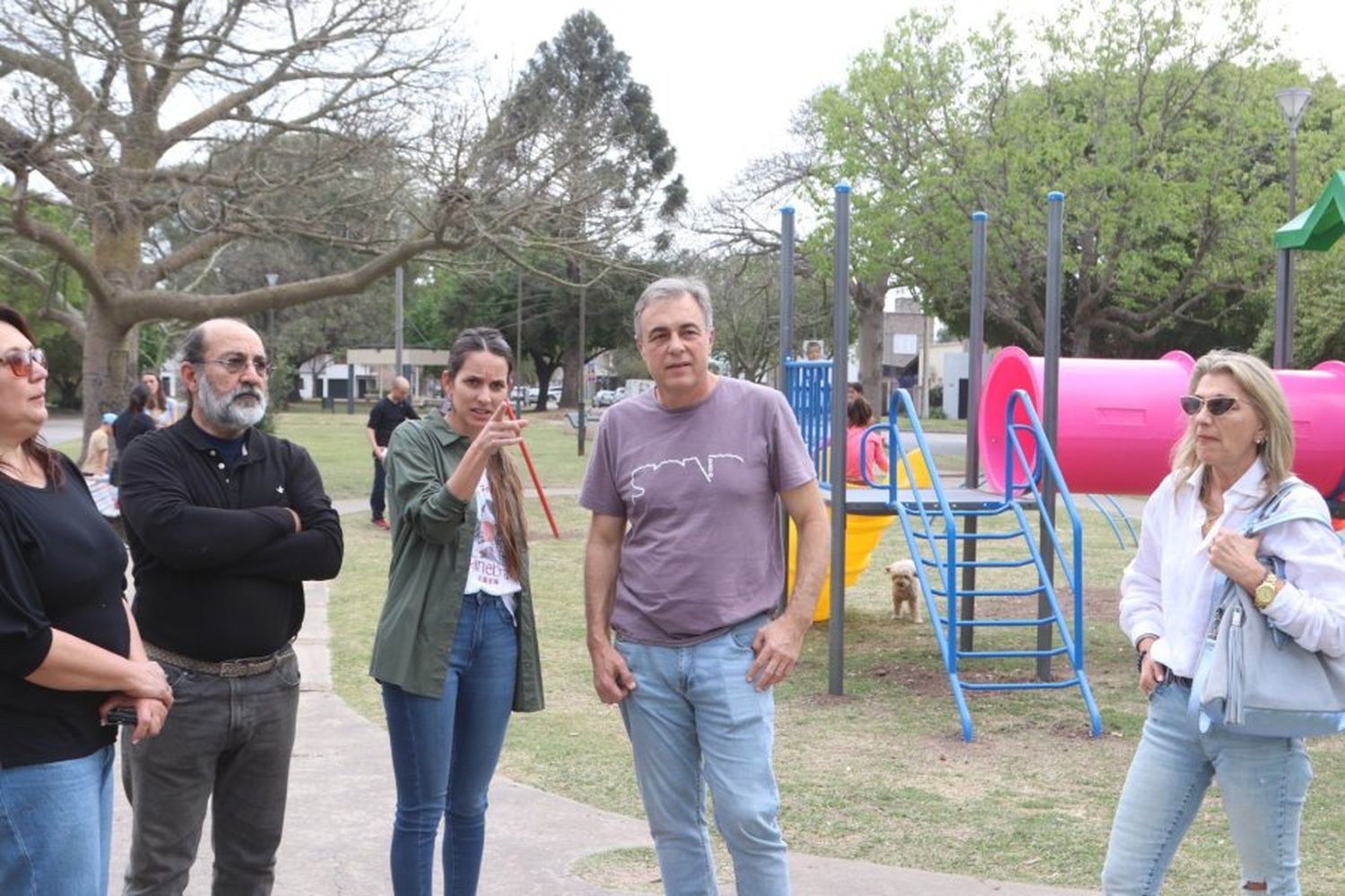 Mejoras en espacio verde de barrio Belgrano