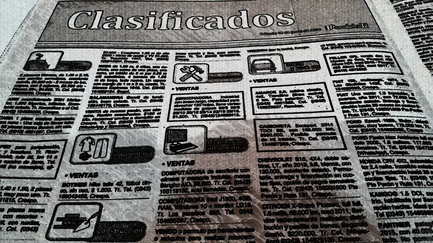 Clasificados edición Crespo sábado 20 de julio 2019