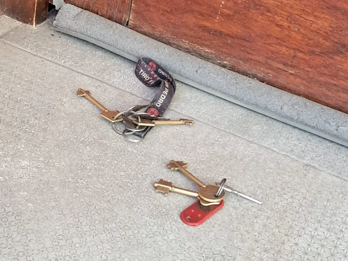 Encontraron estas llaves