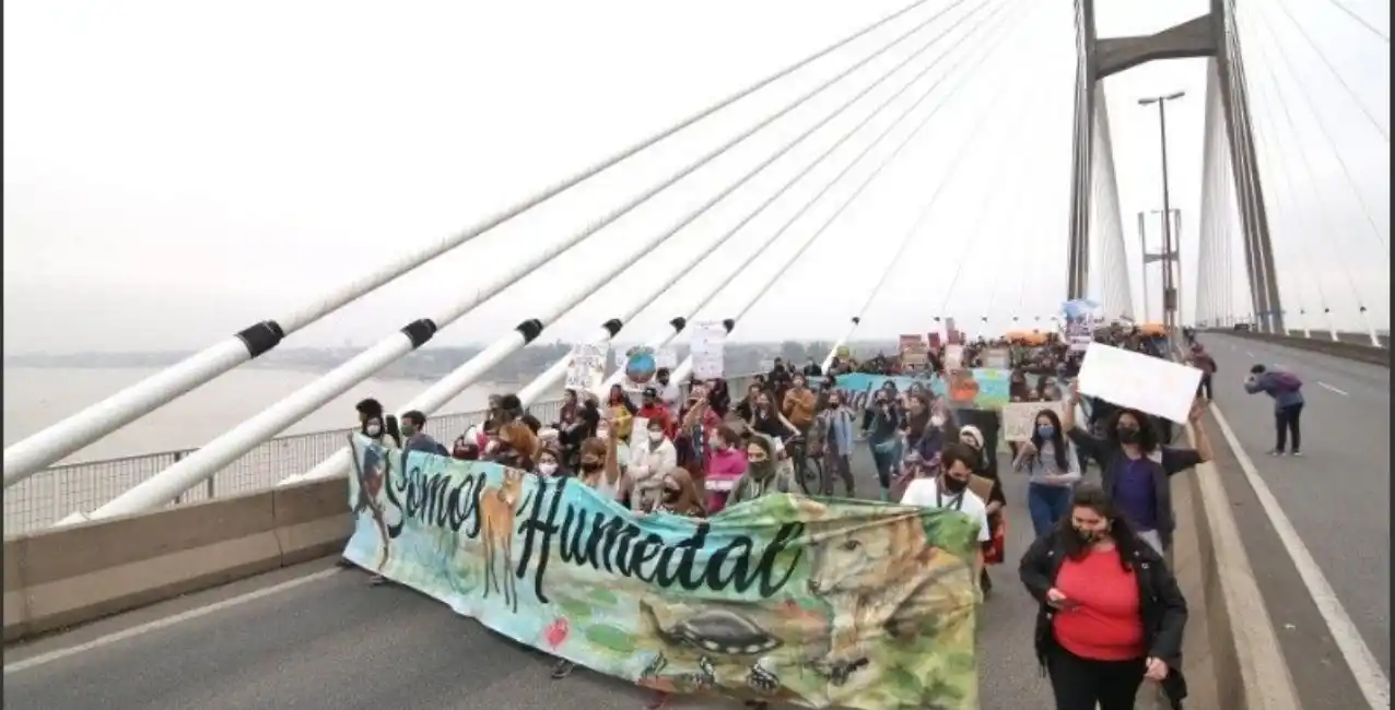 Quema en las Islas: ambientalistas cortarán el puente Rosario – Victoria