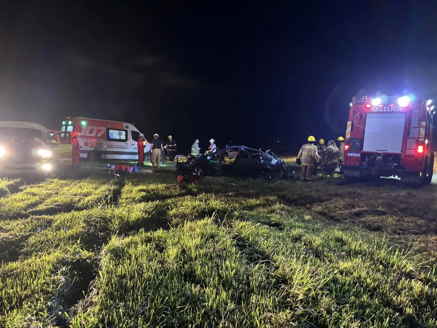 accidente fatal autovia 19 bomberos voluntarios maria juaan - 1