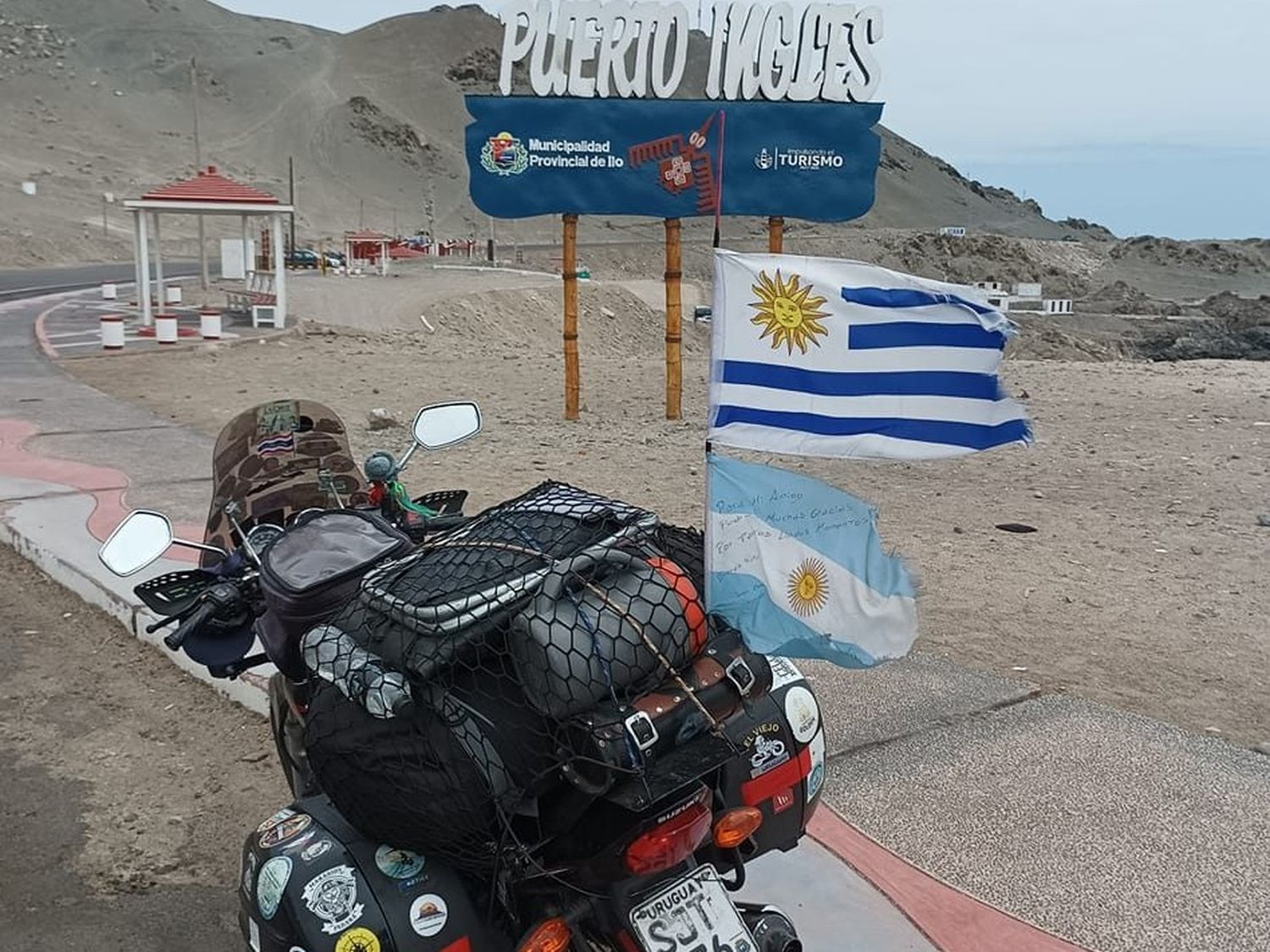 Pedro “El Viejo” recorre Argentina y Sudamérica en moto; visitó Gualeguay