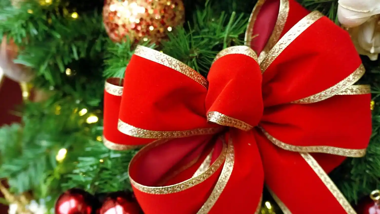 moño rojo navidad - 2