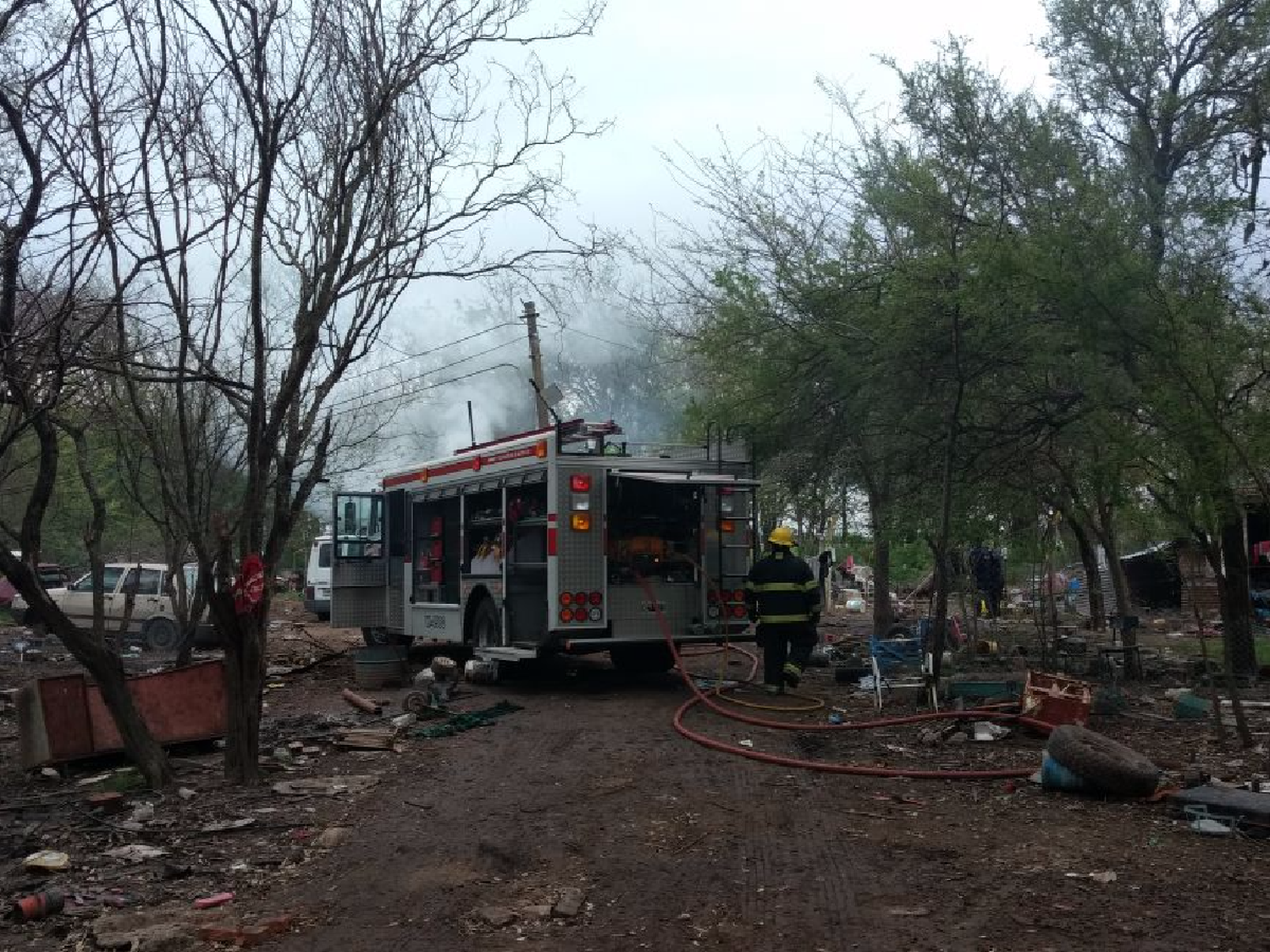 Investigan el incendio de una vivienda en Los Eucaliptos 