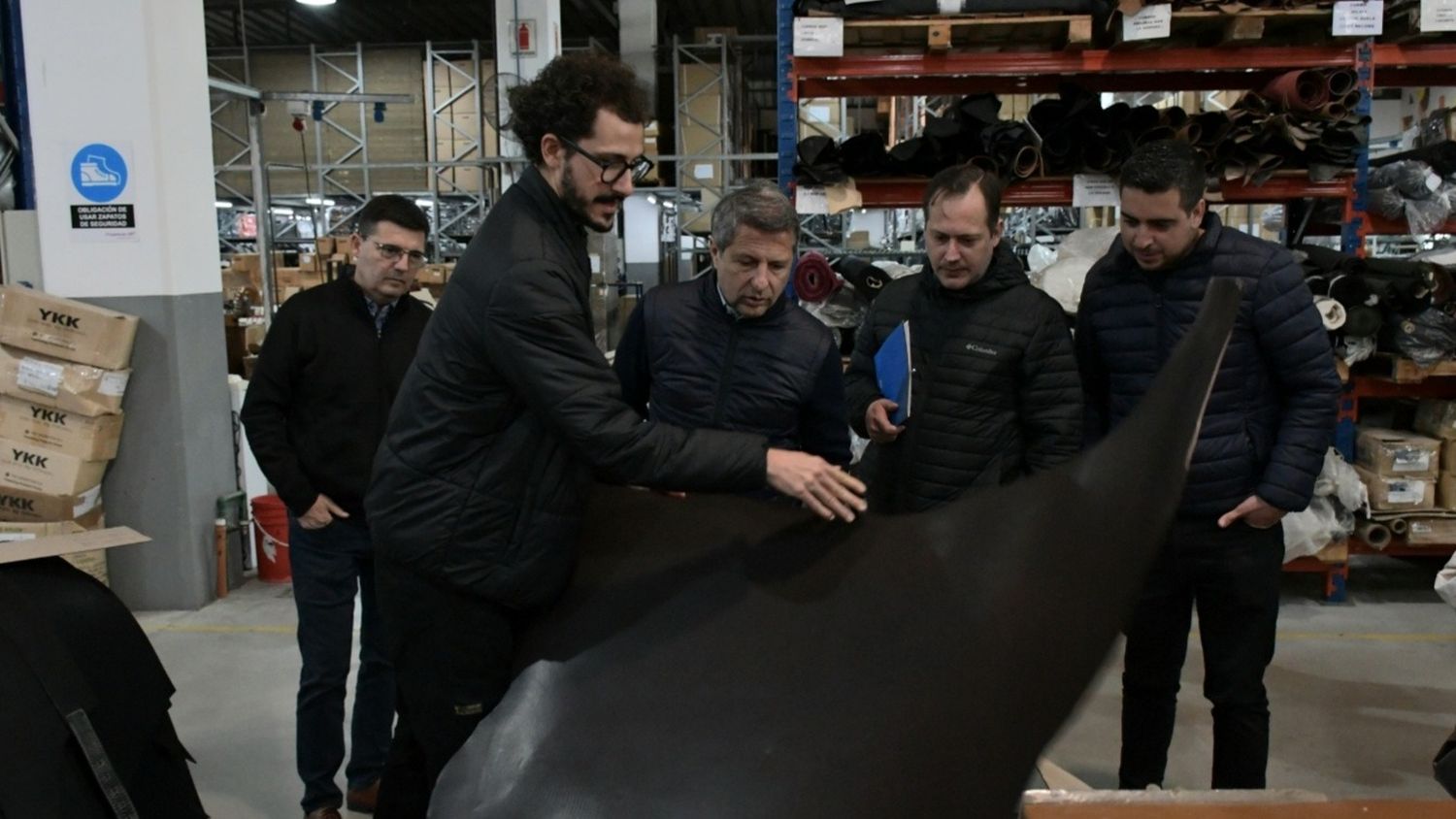 El intendente Damián Bernarte recorrió las instalaciones de la empresa.