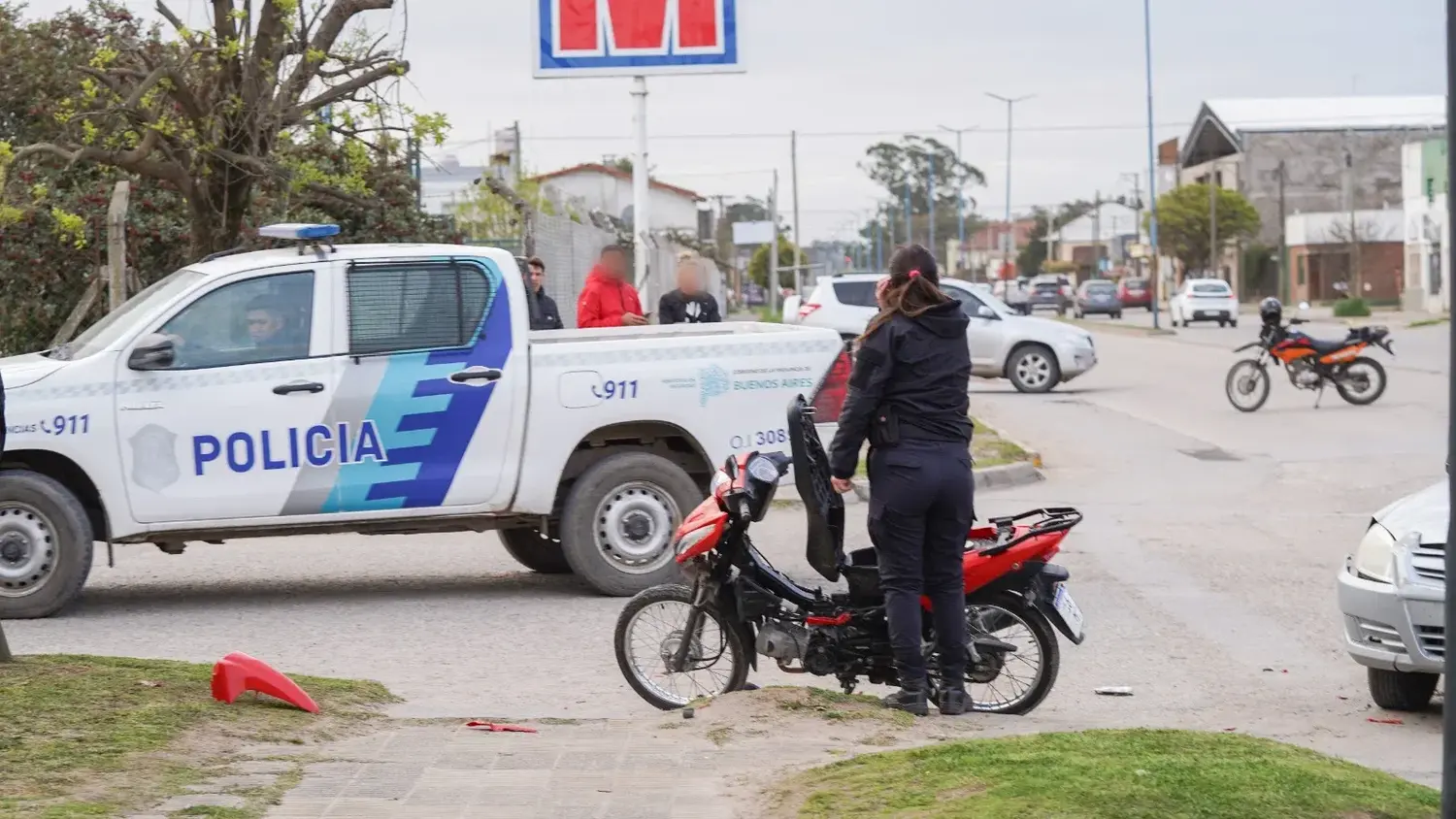 Siniestro vial en 75 y calle 64