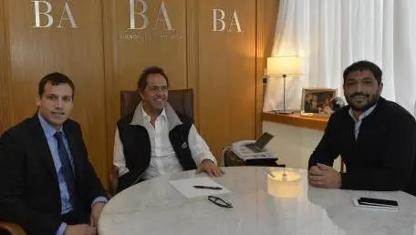 De Jesús se reunió con Scioli y Aníbal Fernández