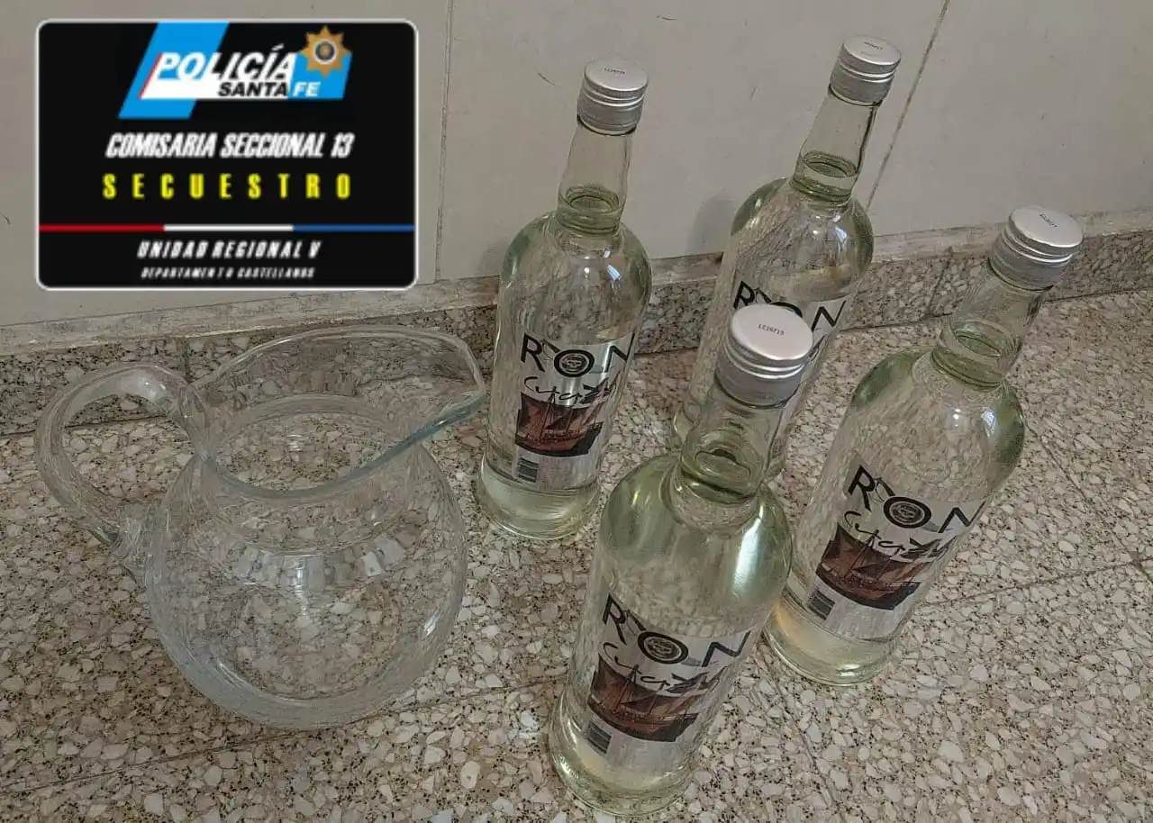 “Previa” frustrada: atraparon a dos jóvenes con bebidas alcohólicas y una jarra de vidrio