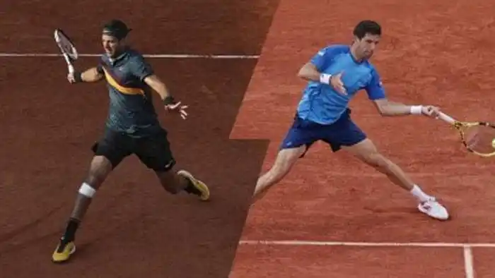 Del Potro va esta noche ante Delbonis
