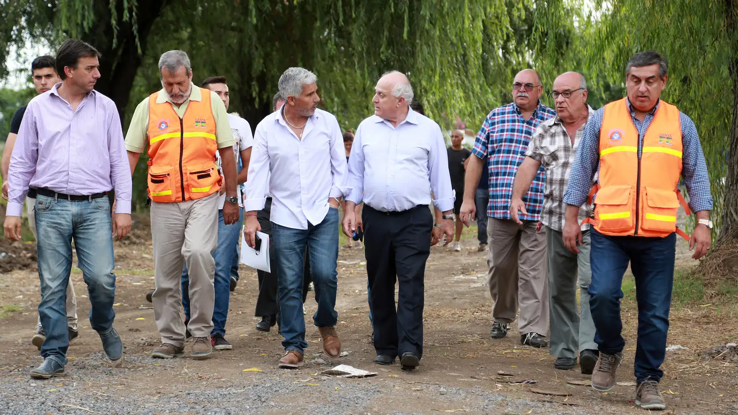 Emergencia hídrica: el Gobernador recorrió Villa Constitución y Empalme