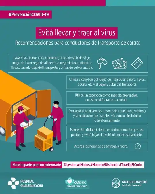 Recomendaciones de la Municipalidad de Gualeguaychú 