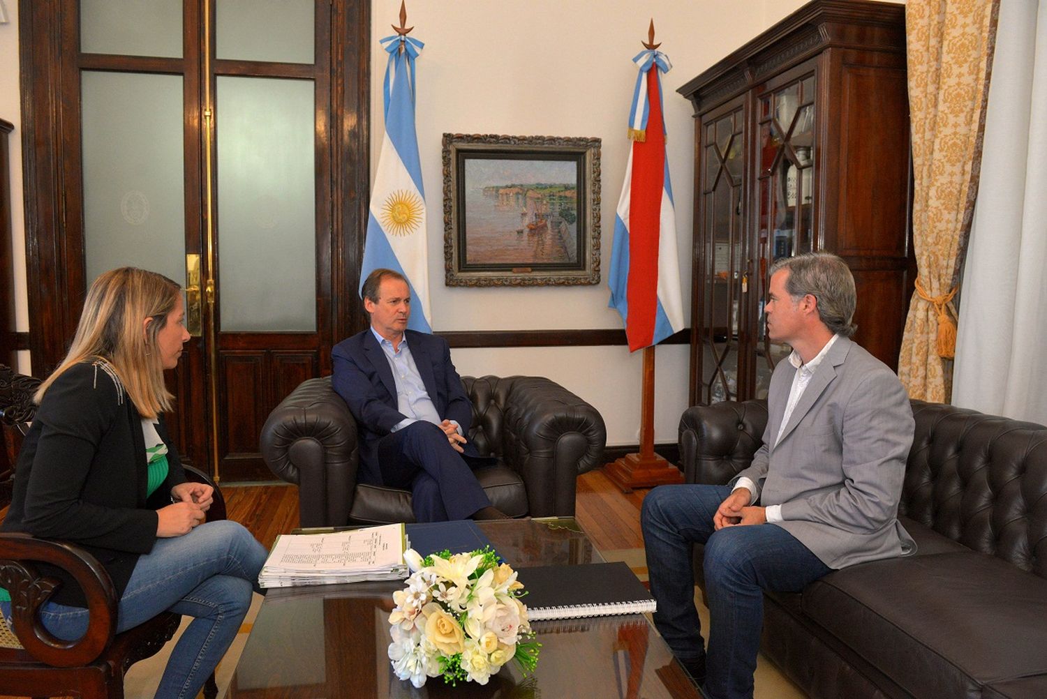 Hospital, Colegio y Casa Fray Mocho: Bordet y Piaggio analizaron el estado de obras