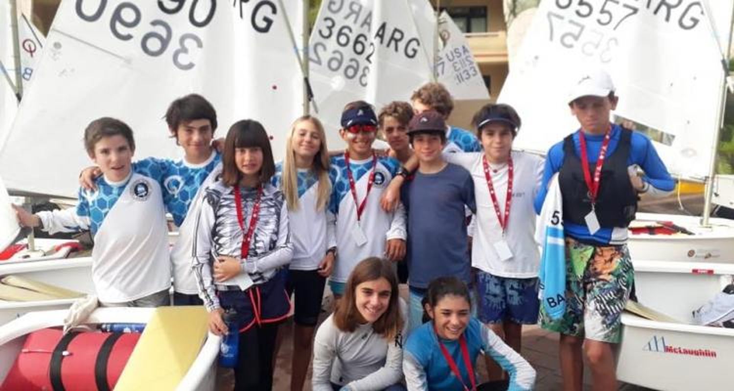 Francina Paz y Marco Limardo compitieron en el Norteamericano de Optimist
