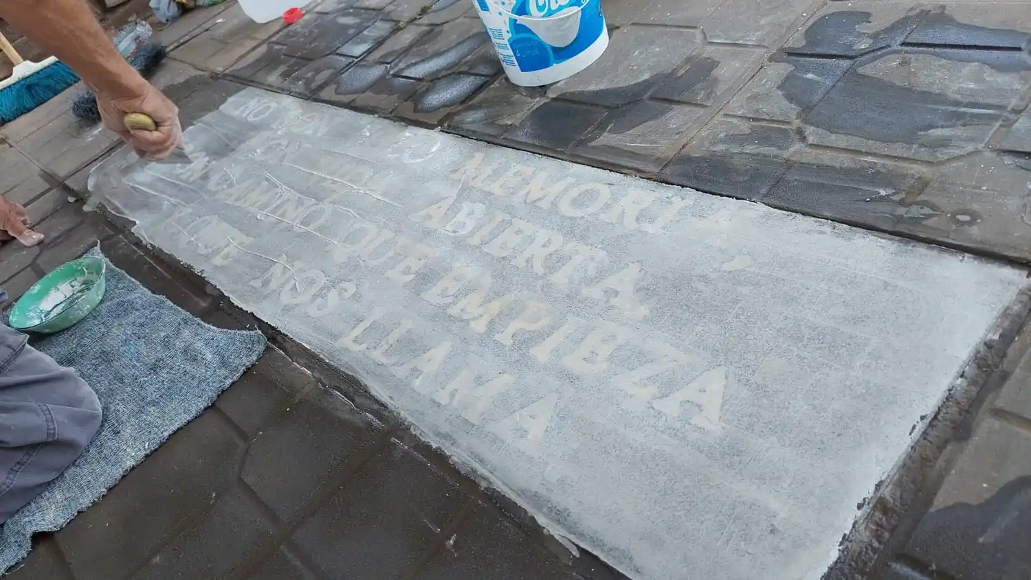 Preparativos para el homenaje de este viernes