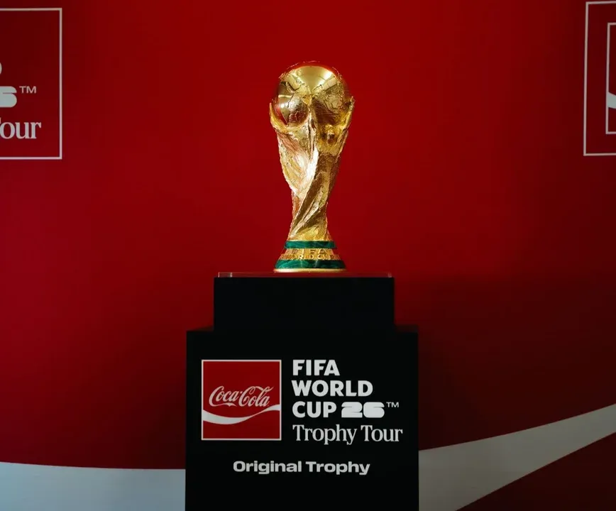 El trofeo de la Copa del Mundo ya está en la Argentina. Foto: FIFA World Cup Trophy Tour