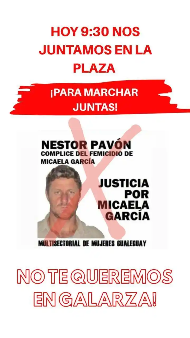 Galarza se movilizó en contra de su asentamiento allí