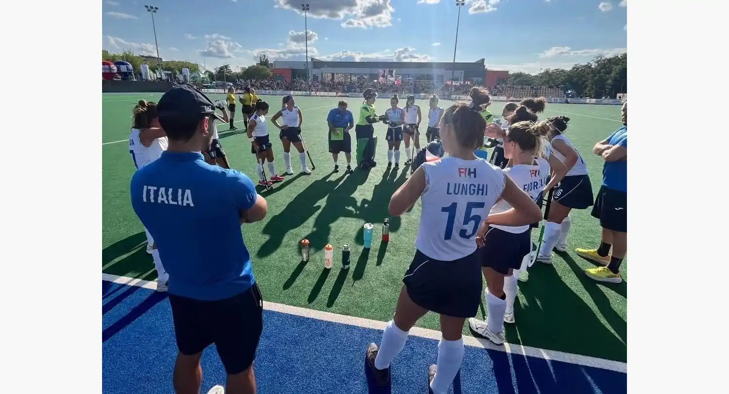 El Seleccionado Italiano en el entretiempo.