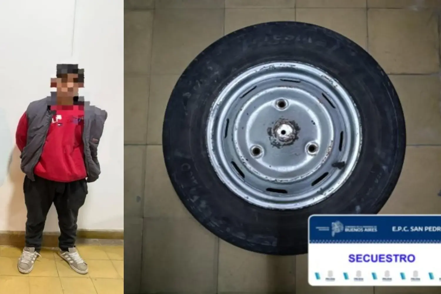 El aprehendido fue trasladado a la Comisaría.