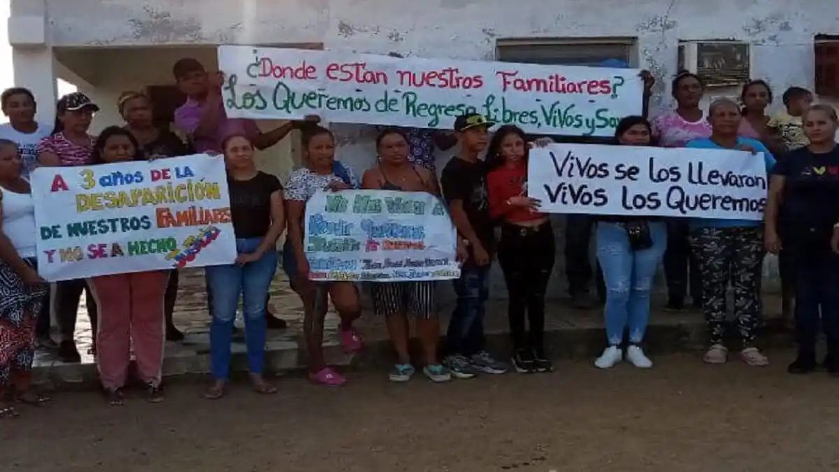 LOS FALCONIANOS NO PUEDEN MÁS con los desaparecidos a causa de  los tratantes de personas