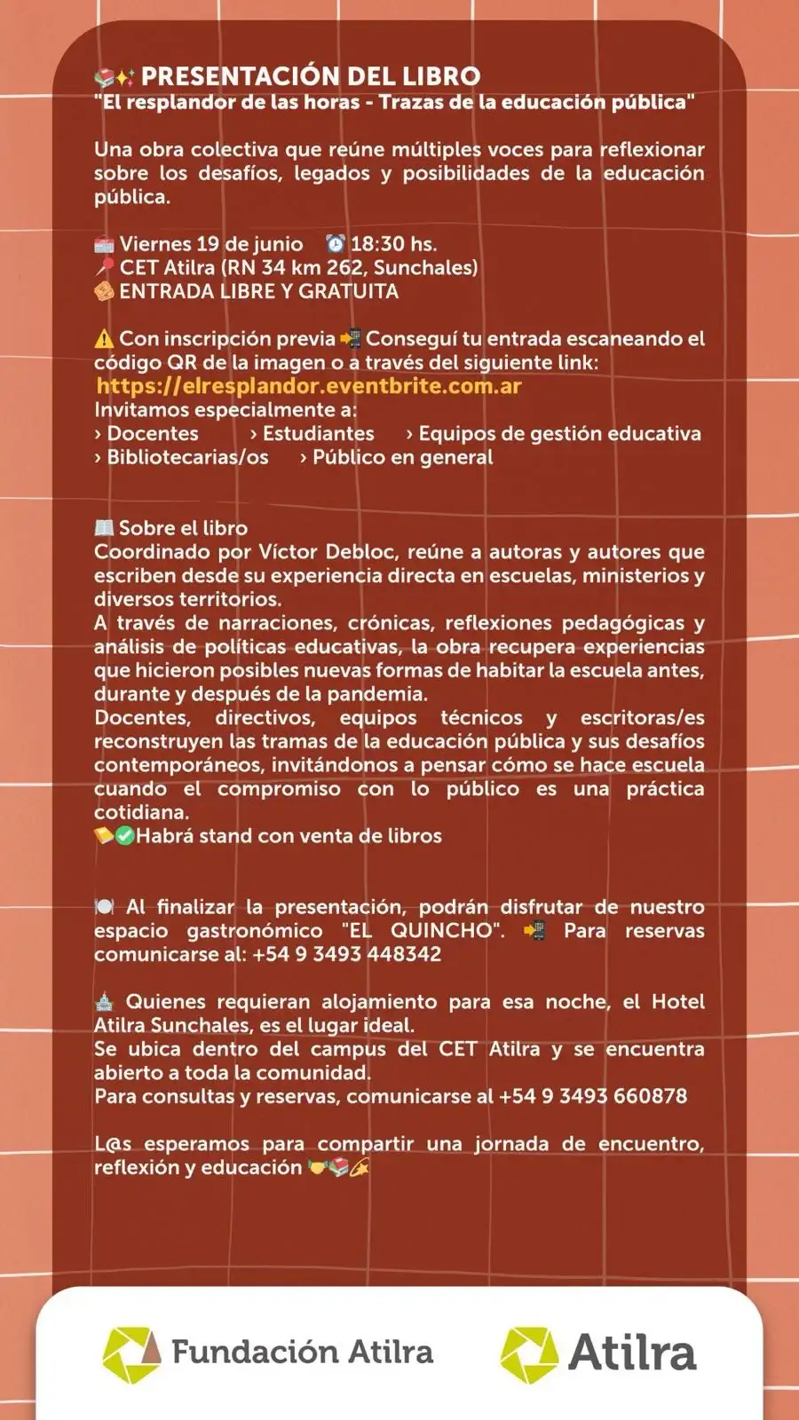 Presentan en Sunchales el libro “El resplandor de las horas”, una obra sobre la educación pública - 1