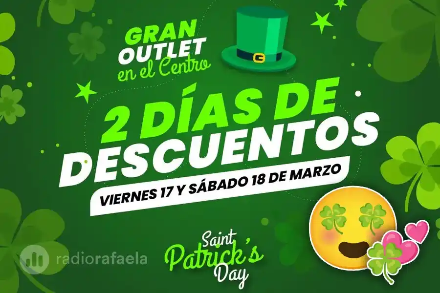 Comenzó el Gran Outlet del Paseo del Centro: “Es la edición especial San Patricio con dos días de importantes descuentos”