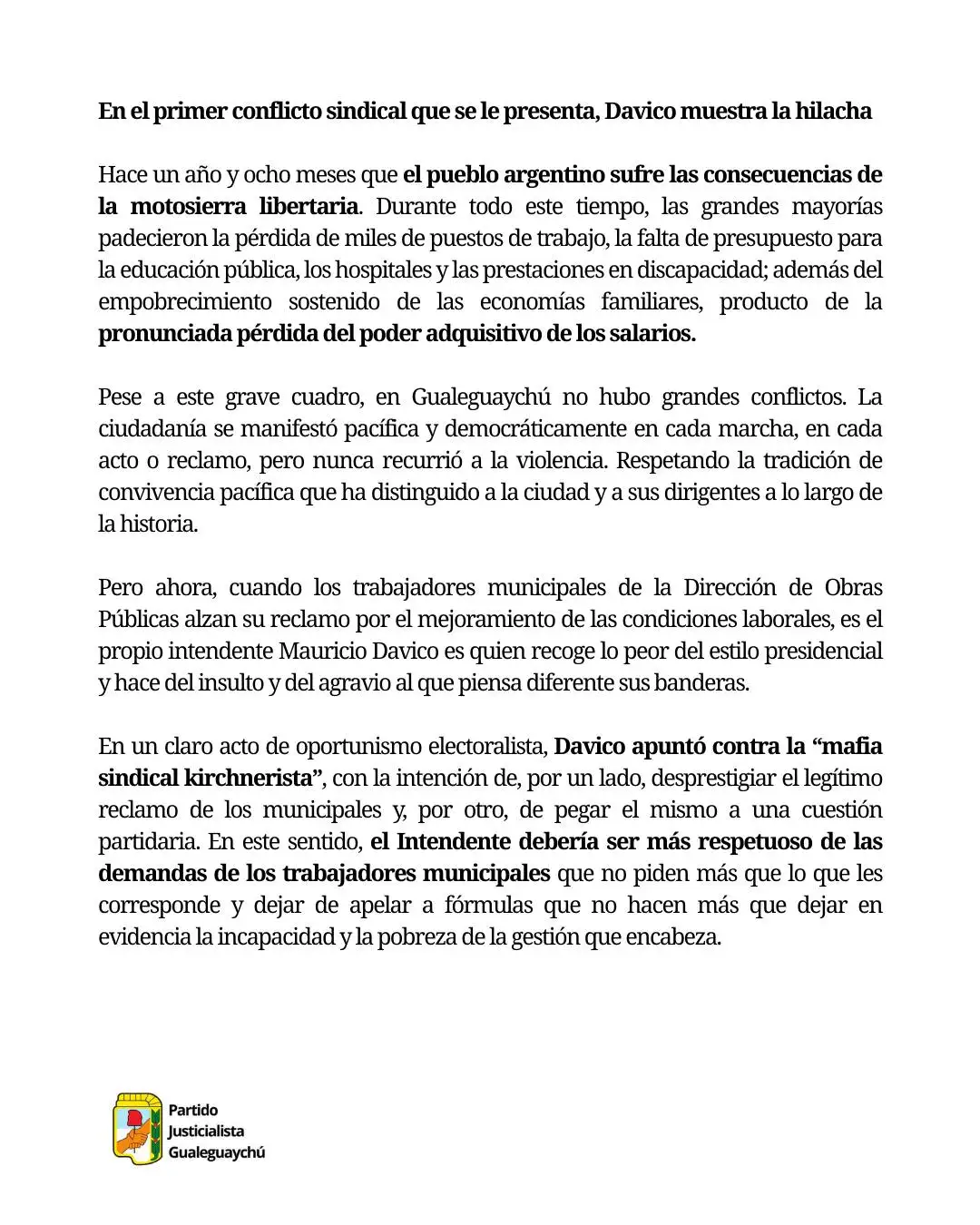 Comunicado