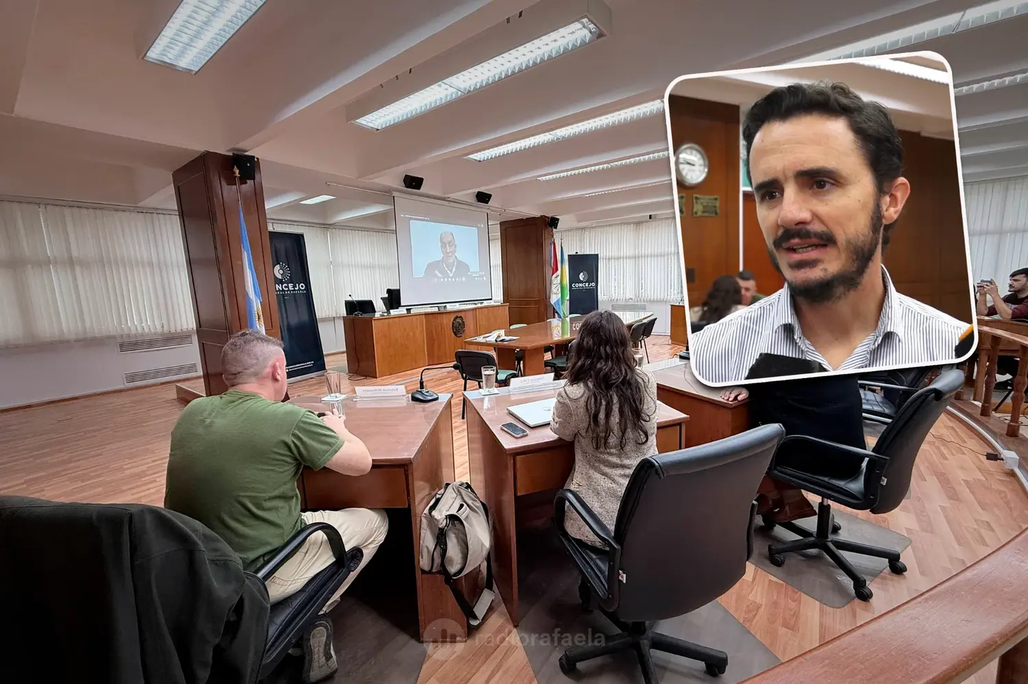 Dr. José Jauregui, uno de los disertantes que expuso ante el Concejo	Fitosanitarios: Rafaela reabre el debate sobre los límites para fumigar en zonas periurbanas