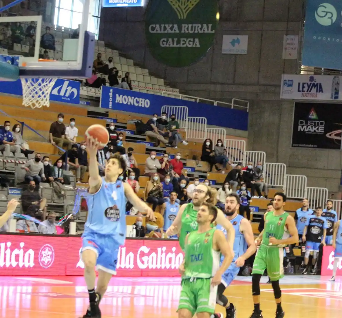 Mateo Díaz se destacó en el triunfo del Breogán en la LEB Oro española