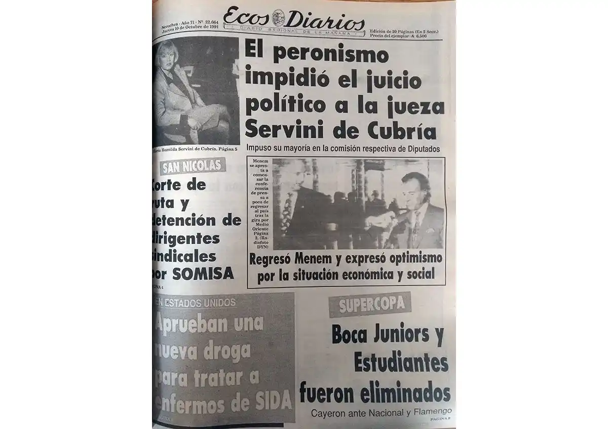 Jueves 10 de Octubre de 1991