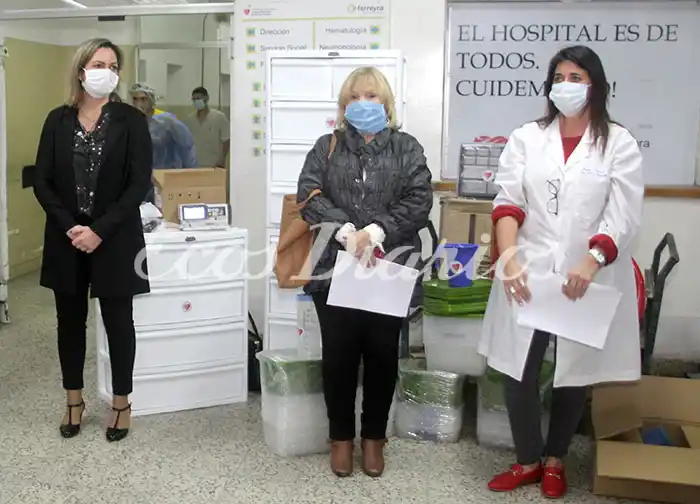 Dos respiradores más para el Hospital gracias a la cooperadora