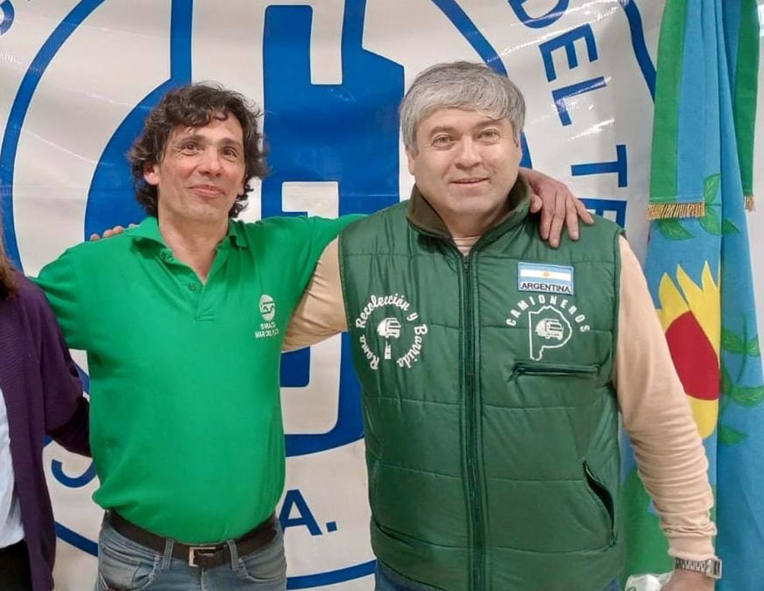 Ernesto Petrini, junto a Alberto Peralta