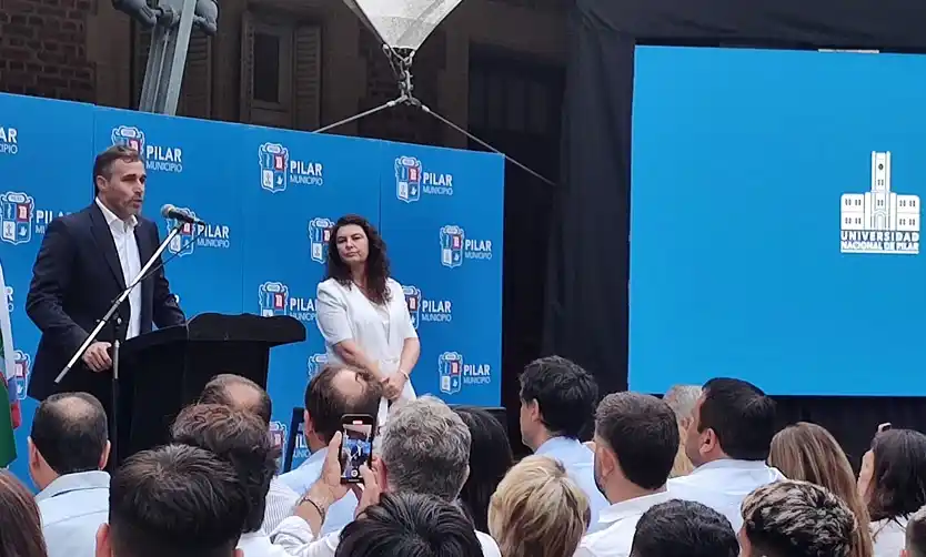 Achával anunció la construcción del edificio para la Universidad Nacional de Pilar