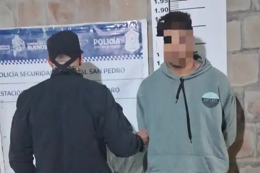 El aprehendido fue trasladado a la Comisaría.